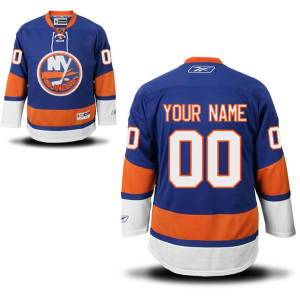 Reebok New York Islanders Men Premier Home Custom NHL Jersey - Royal Blue->customized nhl jersey->Custom Jersey